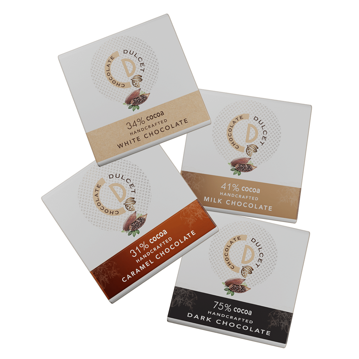 Chocolate Dulcet Chocolate Squares - 4 delicious flavours